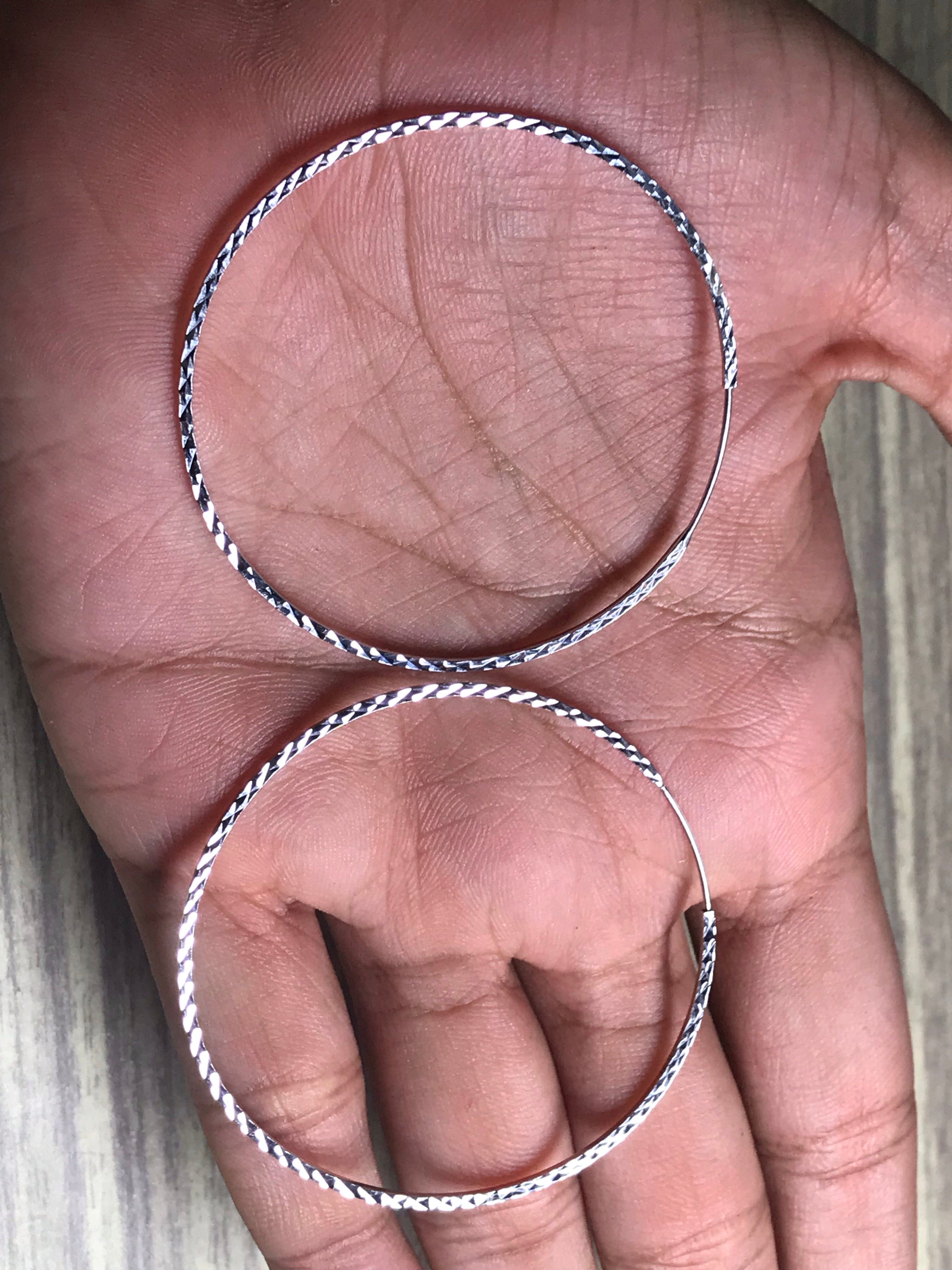 Japanese Big Platinum Bali Hoops for Women JL PT E 180 – Jewelove™