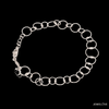 Jewelove™ Bangles & Bracelets Bracelet Japanese Circle Links Platinum Bracelet for Women JL PTB 1155