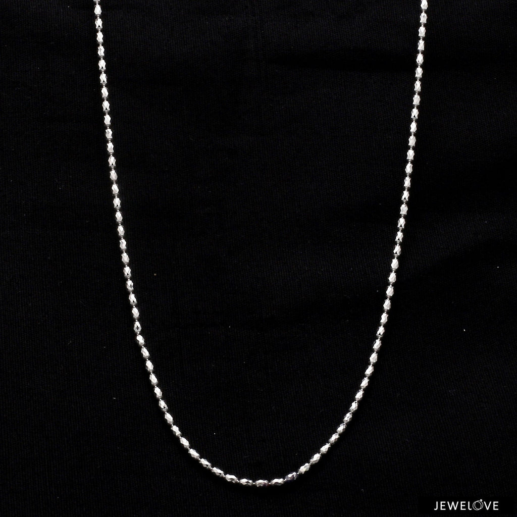 Japanese Cylindrical Balls Platinum Chain JL PT 741 – Jewelove™