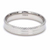 Jewelove™ Rings Women's Band only Japanese Designer Platinum Love Bands with Textured Edges JL PT 604