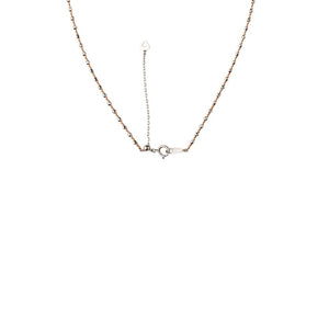Japanese Diamond Cut Platinum Rose Gold Chain for Women JL PT CH