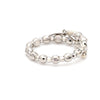 Jewelove™ Rings Women's Band only Japanese Flexible Platinum Ring with Diamond Cut Balls JL PT 961