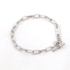 Jewelove™ Bangles & Bracelets Japanese Platinum 4 mm Links Bracelet for Women JL PTB 1158