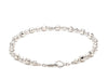 Jewelove™ Bangles & Bracelets Japanese Platinum Bracelet Diamond Cut Balls Bracelet for Women JL PTB 1074