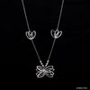 Jewelove™ Chains Japanese Platinum Butterfly Necklace Chain for Women JL PT CH 201