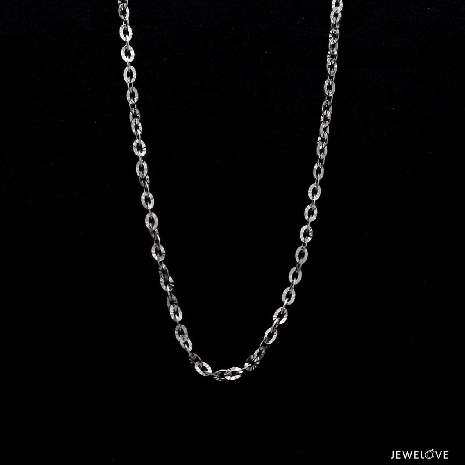 Japanese Platinum Chain with Shiny Texture for Women JL PT CH 659
