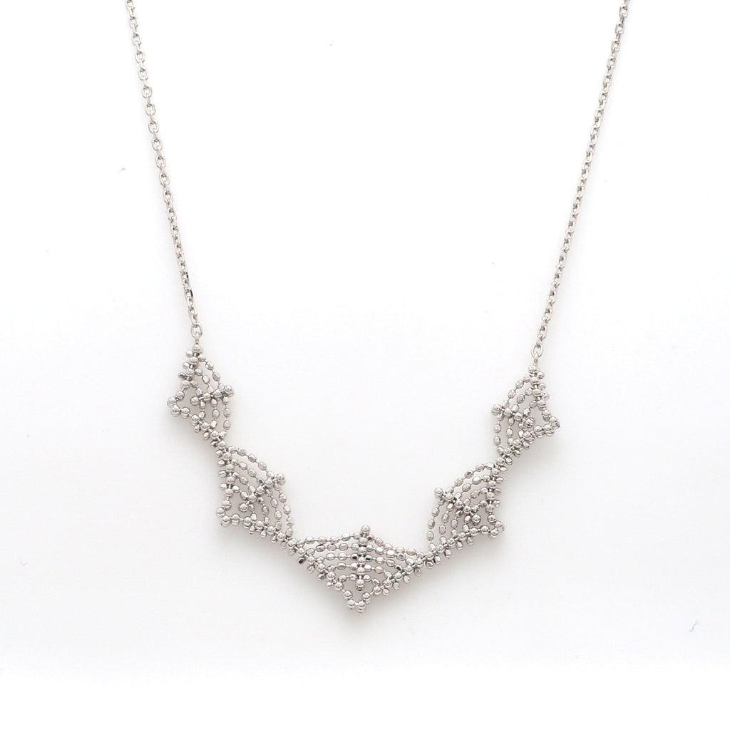 Jewelove™ Chains Japanese Platinum Diamond Cut Balls Necklace Chain for Women JL PT CH 203