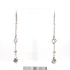 Jewelove™ Earrings Japanese Platinum Earrings with Diamond Cutting for Women JL PT E 285