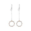 Jewelove™ Earrings Japanese Platinum Earrings with Rose Gold for Women JL PT E 280
