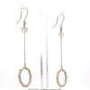 Jewelove™ Earrings Japanese Platinum Earrings with Rose Gold for Women JL PT E 280