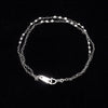 Jewelove™ Bangles & Bracelets Japanese Platinum Light Weight Bracelet Diamond Cut Balls Bracelet for Women JL PTB 1071
