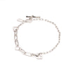 Jewelove™ Bangles & Bracelets Japanese Platinum Links Heart Bracelet for Women JL PTB 1160