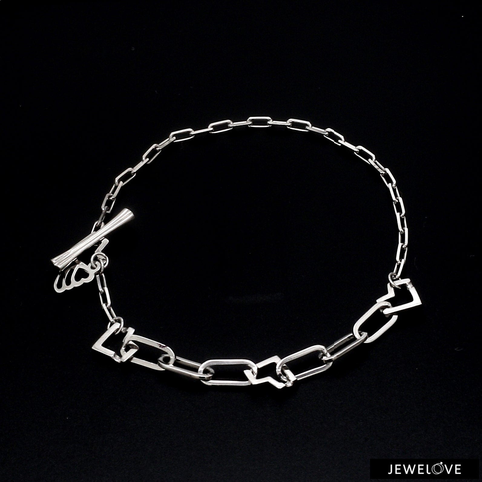 Buy Taraash 925 Sterling Silver Heart Chain Bracelet For Women Online At  Best Price  Tata CLiQ