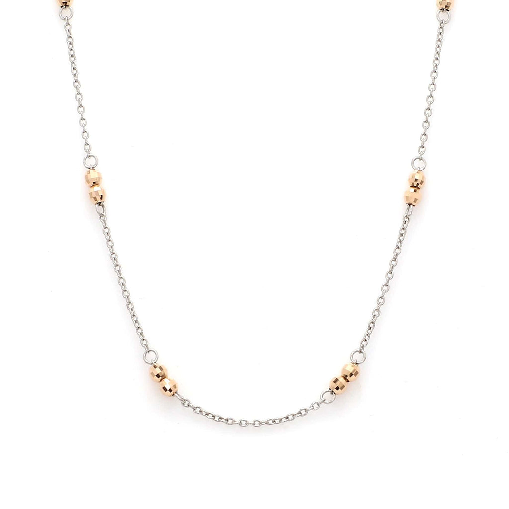 Jewelove™ Chains 18 inches Japanese Platinum Rose Gold Chain for Women JL PT CH 1048