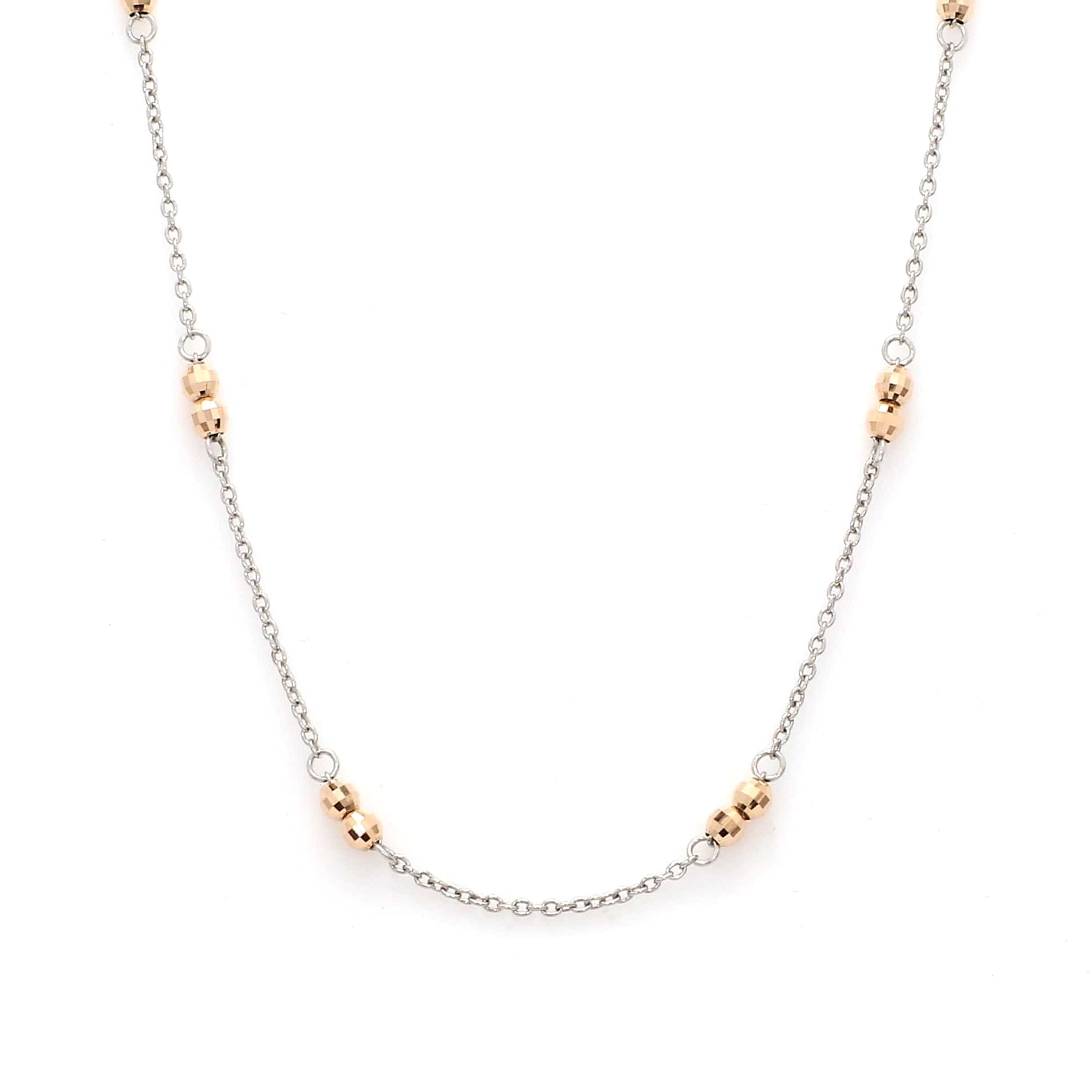 Japanese Platinum Rose Gold Chain for Women JL PT CH 1048