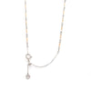 Jewelove™ Chains Japanese Platinum & Rose Gold Diamond Cut Balls Chain for Women JL PT CH 1068