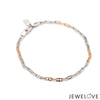 Jewelove™ Bangles & Bracelets Japanese Platinum & Rose gold Links Bracelet JL PTB 1263