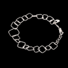 Jewelove™ Bangles & Bracelets Japanese Platinum Square Links Bracelet for Women JL PTB 1167