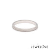 Jewelove™ Rings Women's Band only Japanese Platinum Women Ring with Matte Finish JL PT 1334