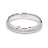 Jewelove™ Rings Women's Band only Japanese Rough Texture Platinum Love Bands JL PT 609