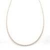 Jewelove™ Chains 18 inch Japanese Sparkling Platinum & Rose Gold Chain for Women JL PT CH 1067