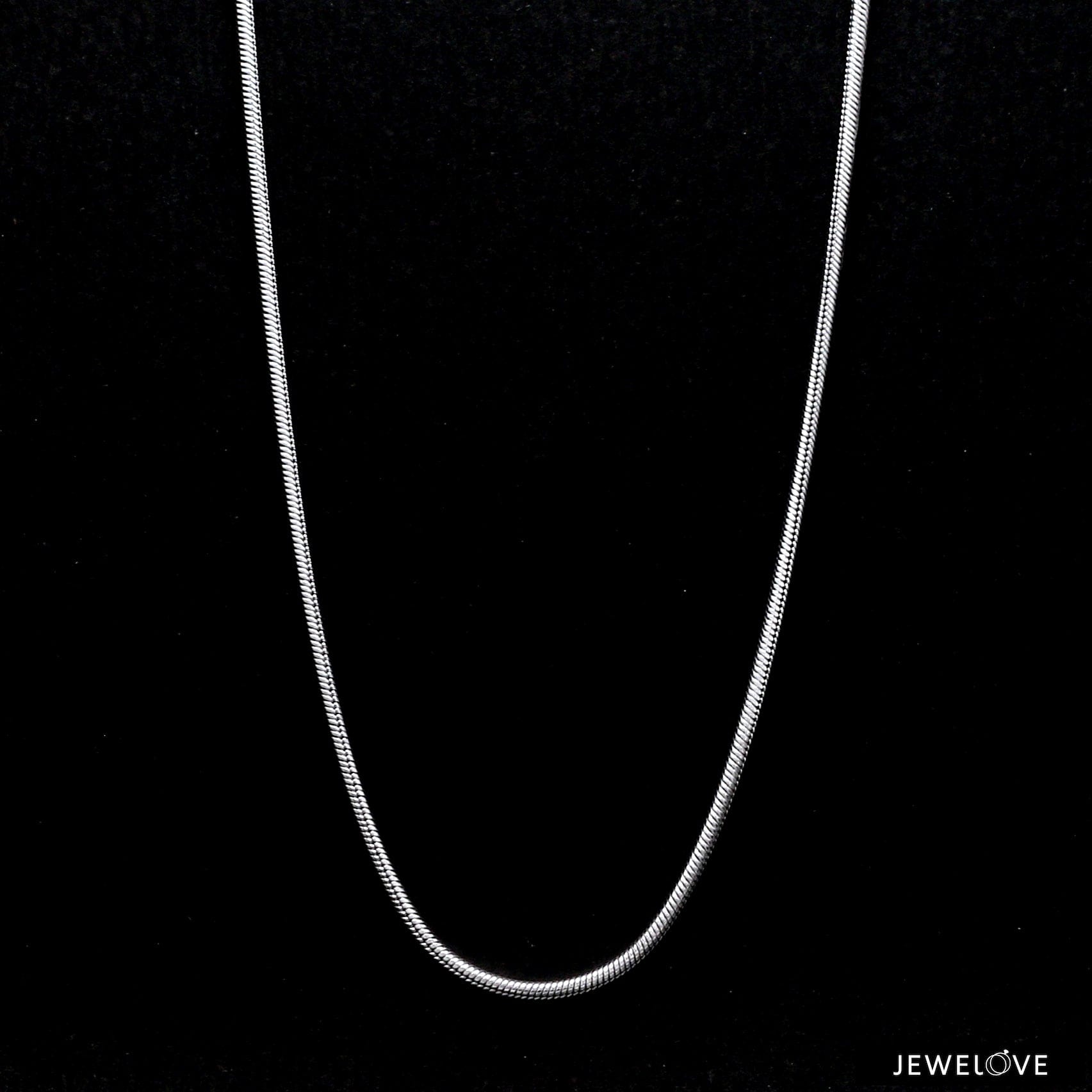 Japanese Thicker Plain Platinum Round Snake Chain for Men SJ