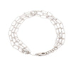 Jewelove™ Bangles & Bracelets Japanese Three Layer Links Platinum Bracelet for Women JL PTB 1162