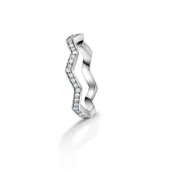 Jewelove™ Rings Life's Bends Half Eternity Wedding Ring for Women JL PT 958