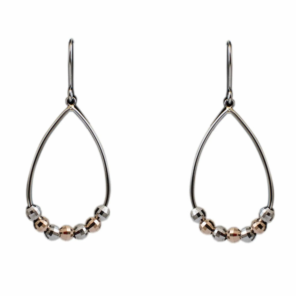 Jewelove™ Earrings Light Weight Platinum & Rose Gold Earrings For Women JL PT E 160 Made in Japan