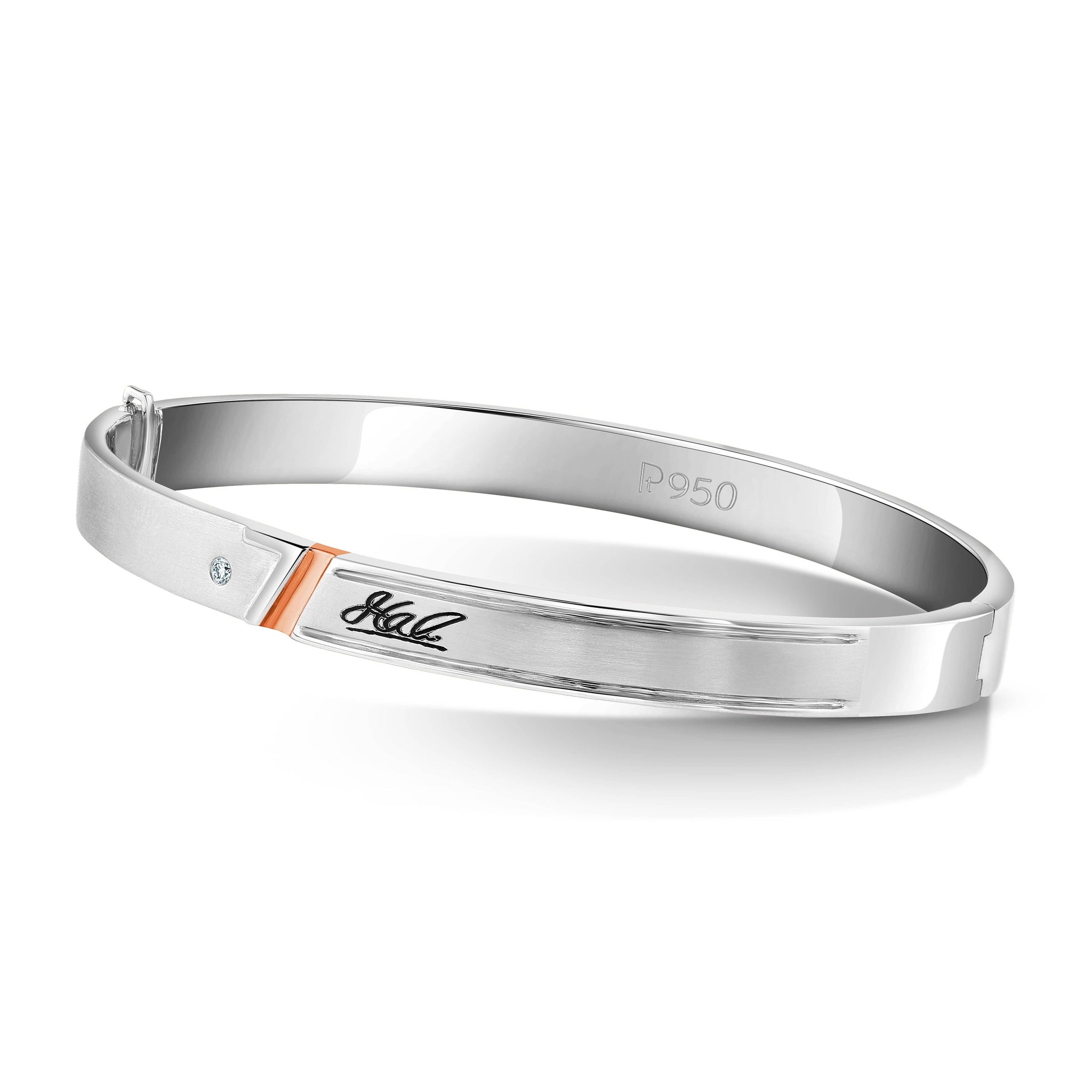 Ready to Ship Men of Platinum 18K Gold Rose Gold Bracelet with