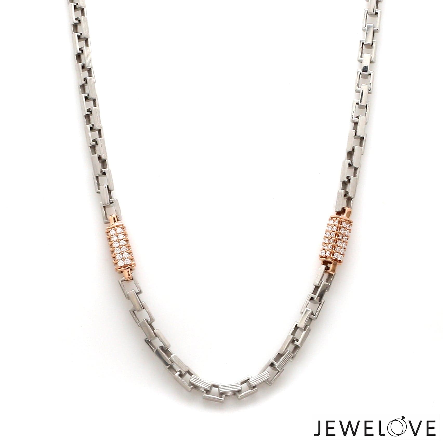 Stainless Steel 18k Platinum Chain Men Of Platinum 18K Rose Gold