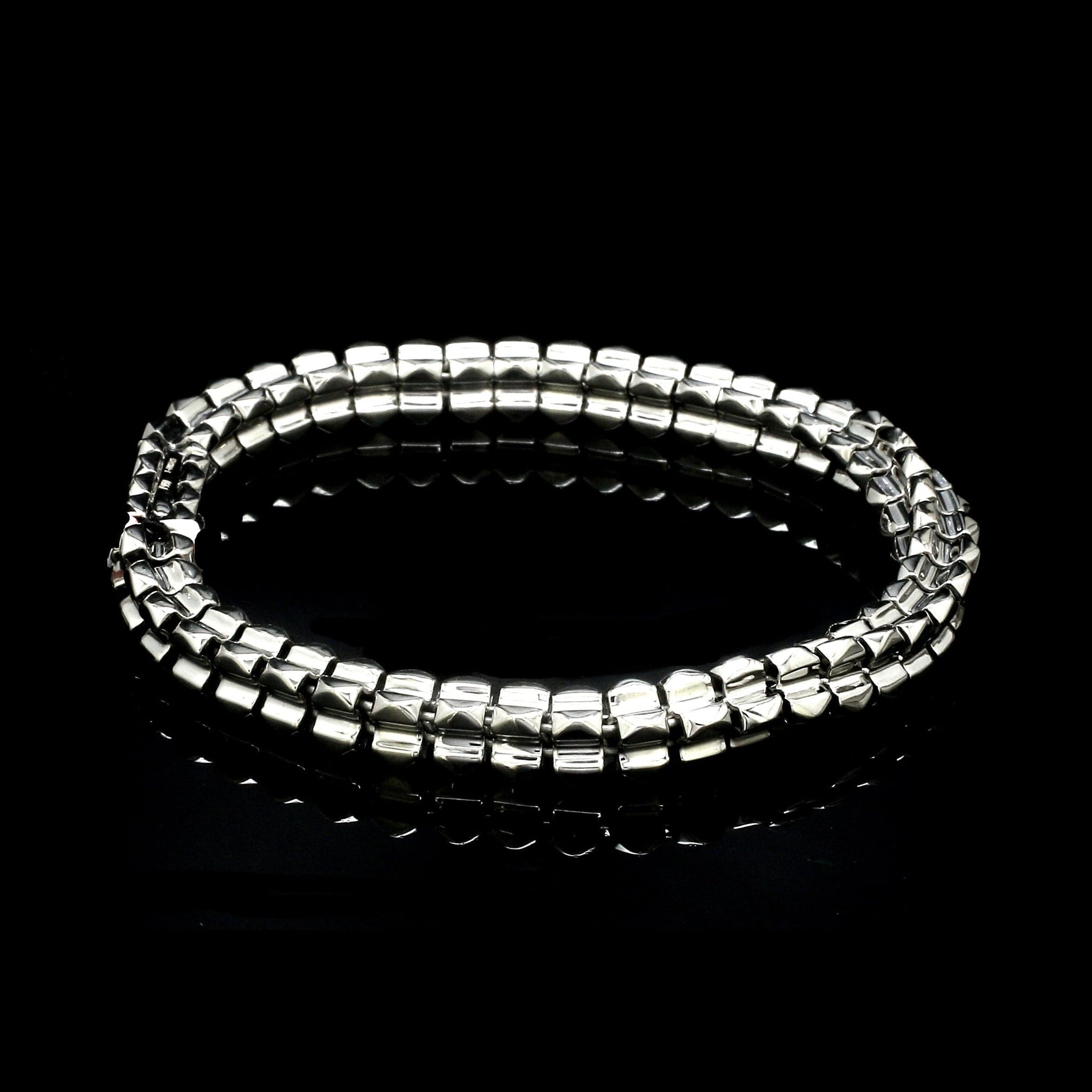 Jewelove™ Bangles & Bracelets Men of Platinum |  5.75mm Heavy Men's Bracelet JL PTB 1307