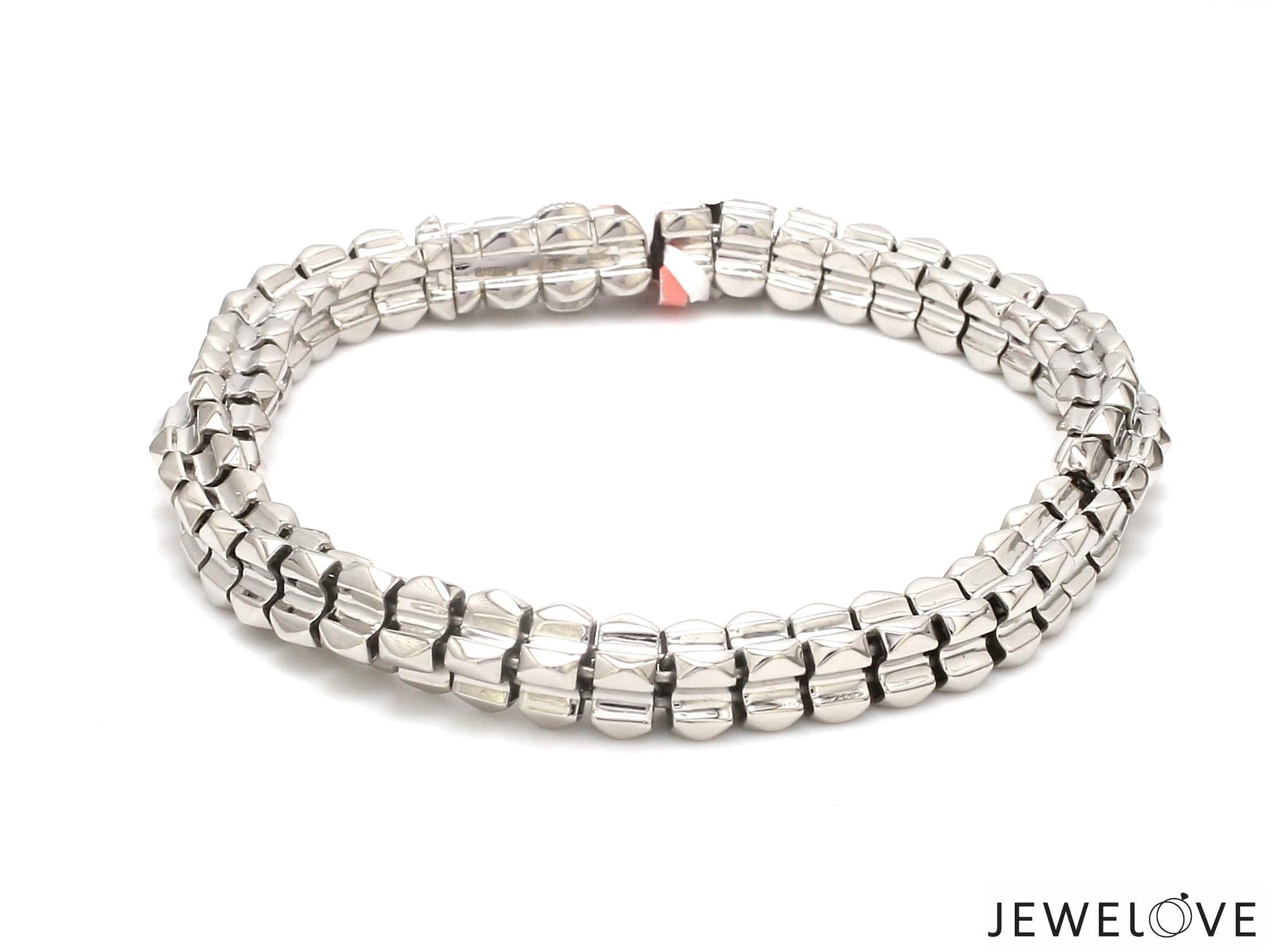 Jewelove™ Bangles & Bracelets Men of Platinum |  5.75mm Heavy Men's Bracelet JL PTB 1307