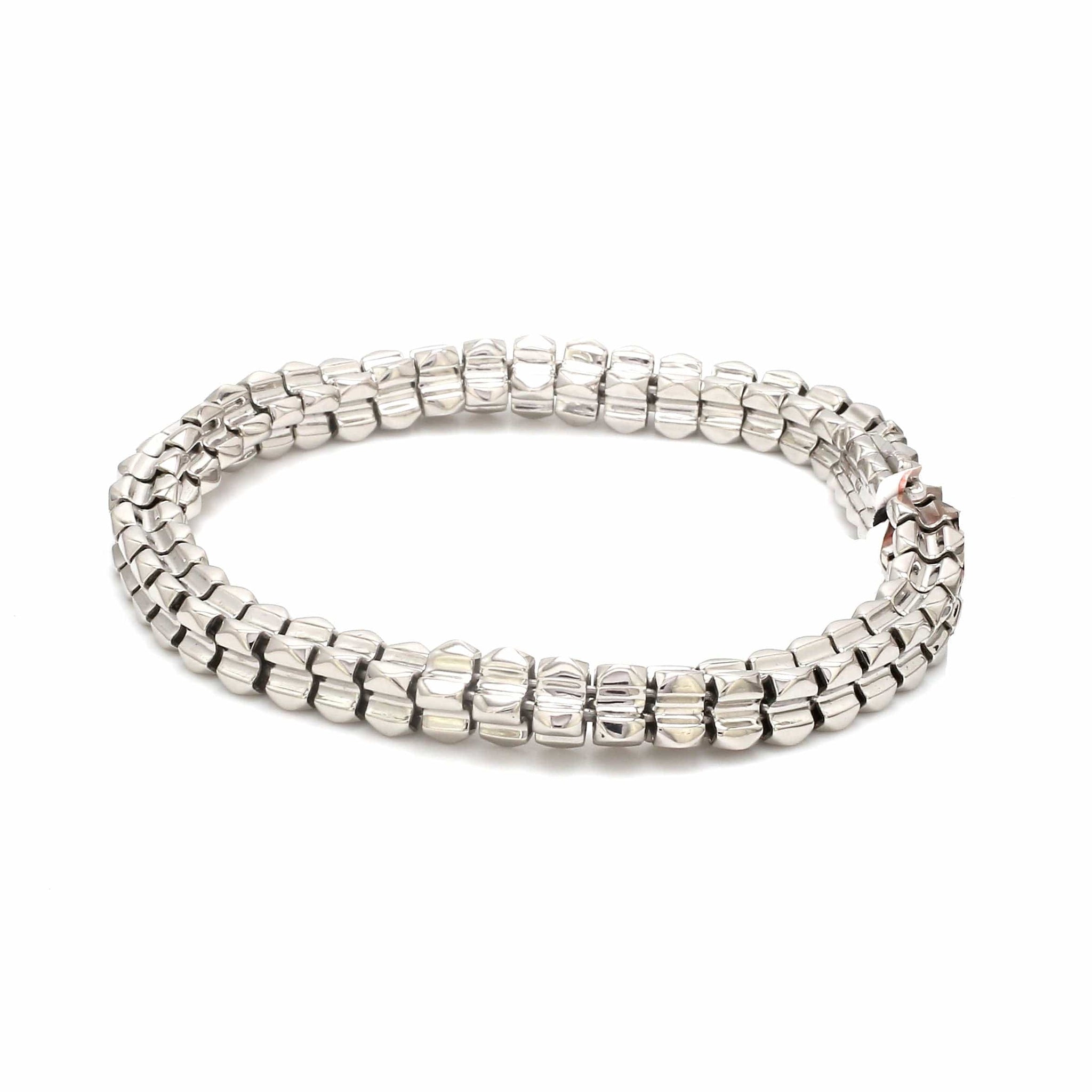 Jewelove™ Bangles & Bracelets Men of Platinum |  5.75mm Heavy Men's Bracelet JL PTB 1307