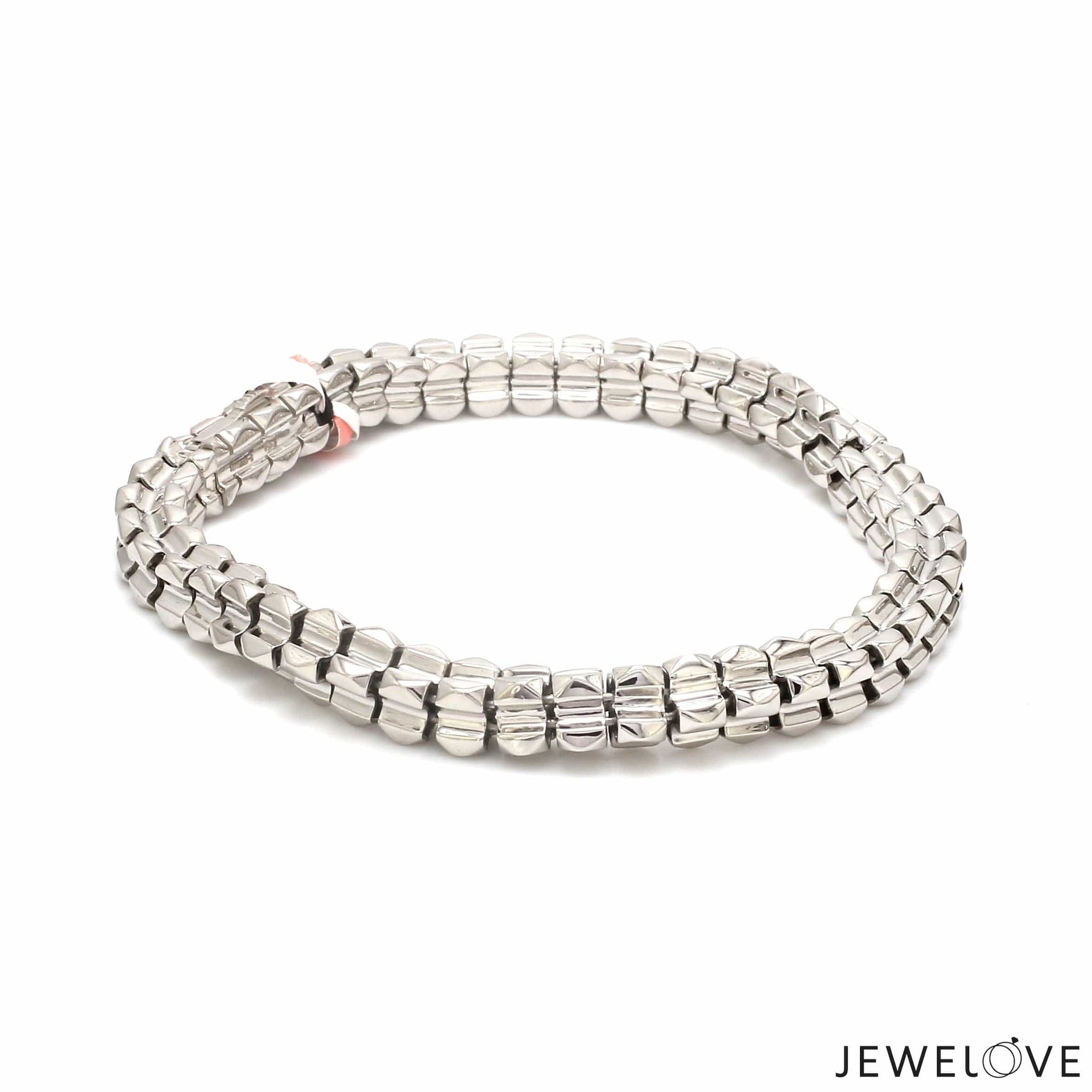 Jewelove™ Bangles & Bracelets Men of Platinum |  5.75mm Heavy Men's Bracelet JL PTB 1307