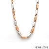 Jewelove™ Chains Men of Platinum | 5.75mm Rose Gold Fusion Chain for Men JL PT CH 1310