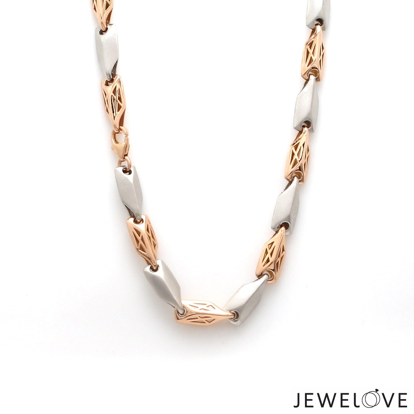 Men of Platinum Rose Gold Fusion Chain for Men JL PT CH 1310