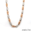 Jewelove™ Chains Men of Platinum | 5.75mm Rose Gold Fusion Chain for Men JL PT CH 1310