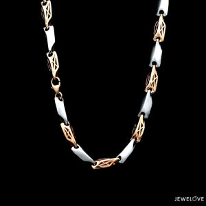 Men of Platinum Rose Gold Fusion Chain for Men JL PT CH