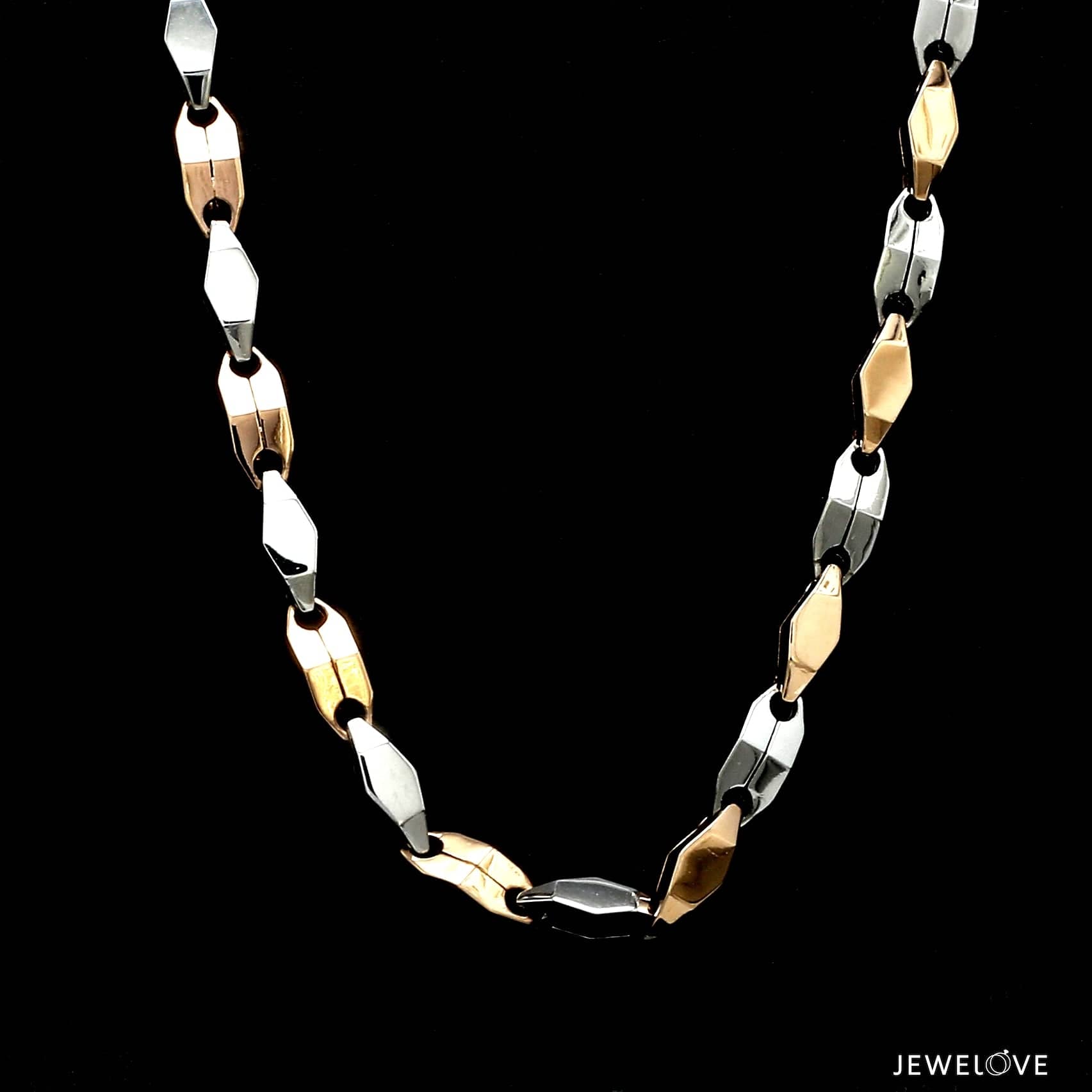 Jewelove™ Chains Men of Platinum | 5mm Platinum Rose Gold Chain for Men JL PT CH 1411