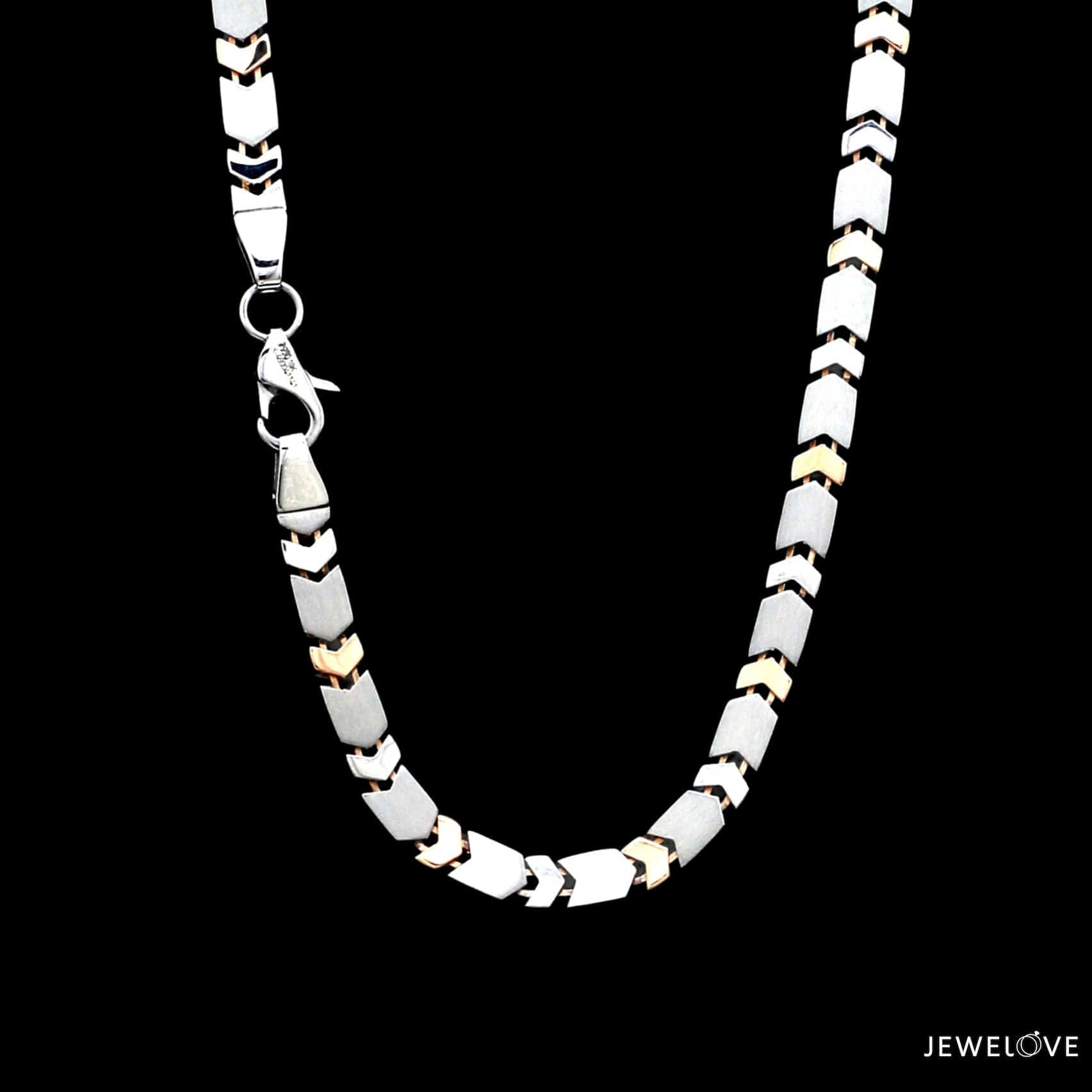 Men of Platinum 5mm Rose Gold Fusion Chain for Men JL PT CH 1308
