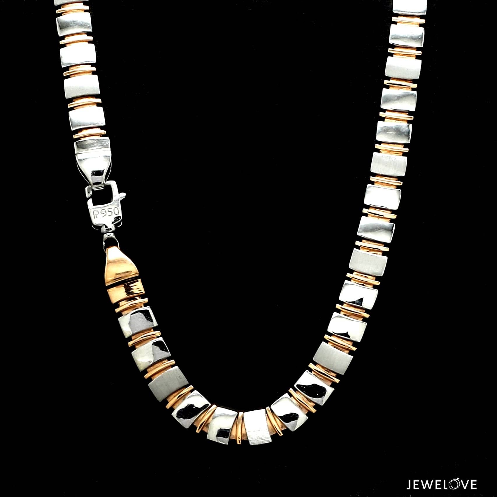 Jewelove™ Chains Men of Platinum | 6.25mm Platinum Rose Gold Chain for Men JL PT CH 1410