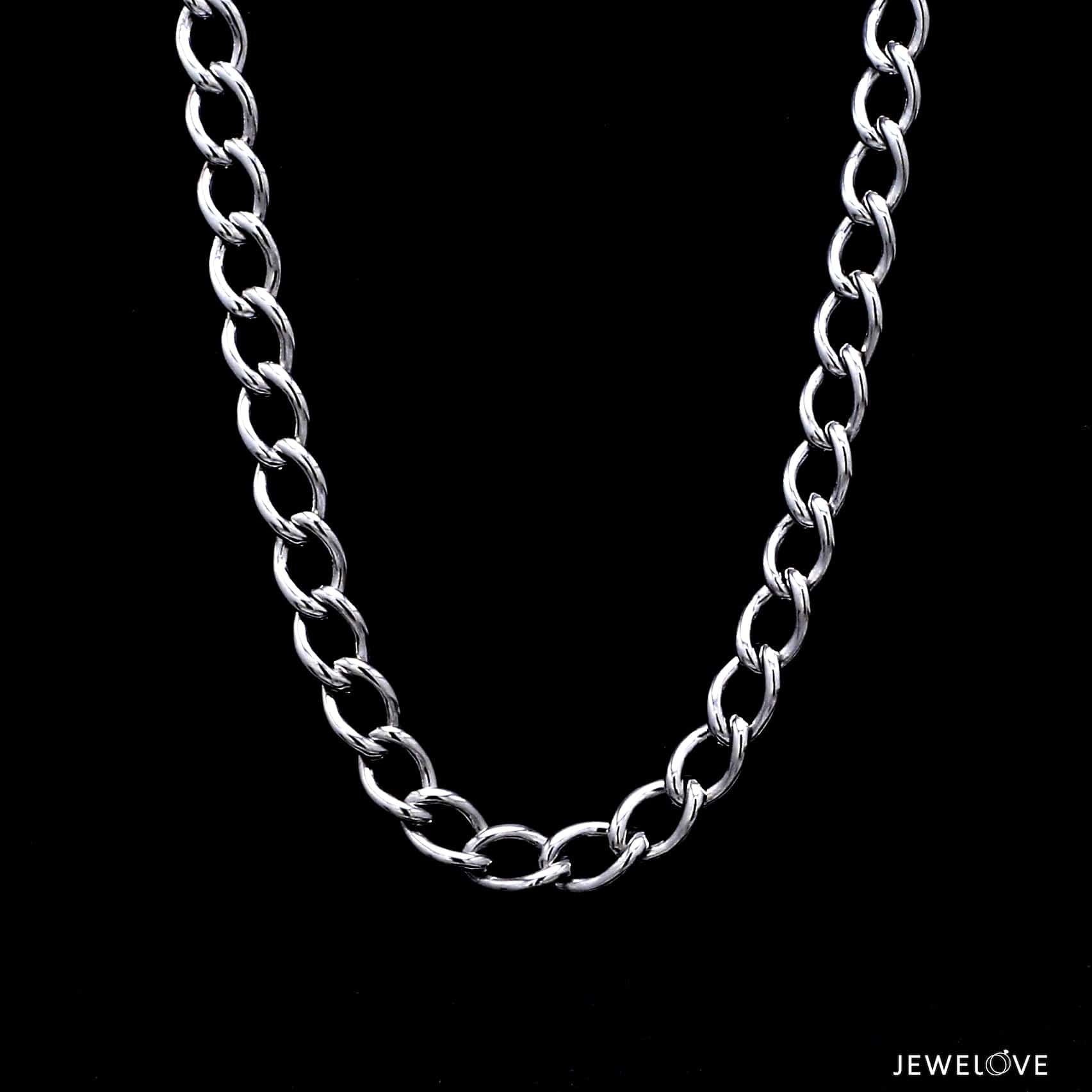 Jewelove™ Chains Men of Platinum | 6.5mm Platinum Heavy Chain for Men JL PT CH 1272-B