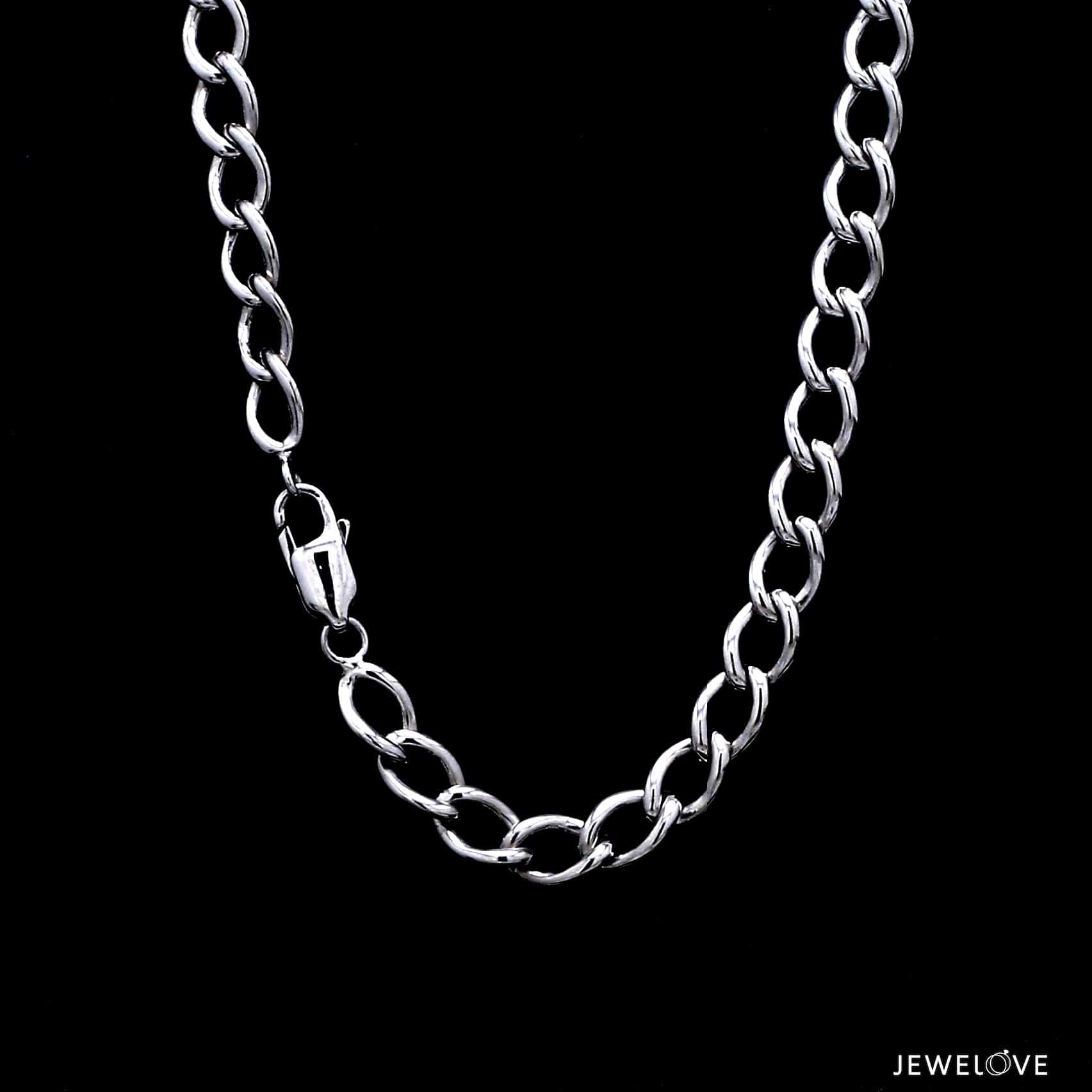 Jewelove™ Chains Men of Platinum | 6.5mm Platinum Heavy Chain for Men JL PT CH 1272-B