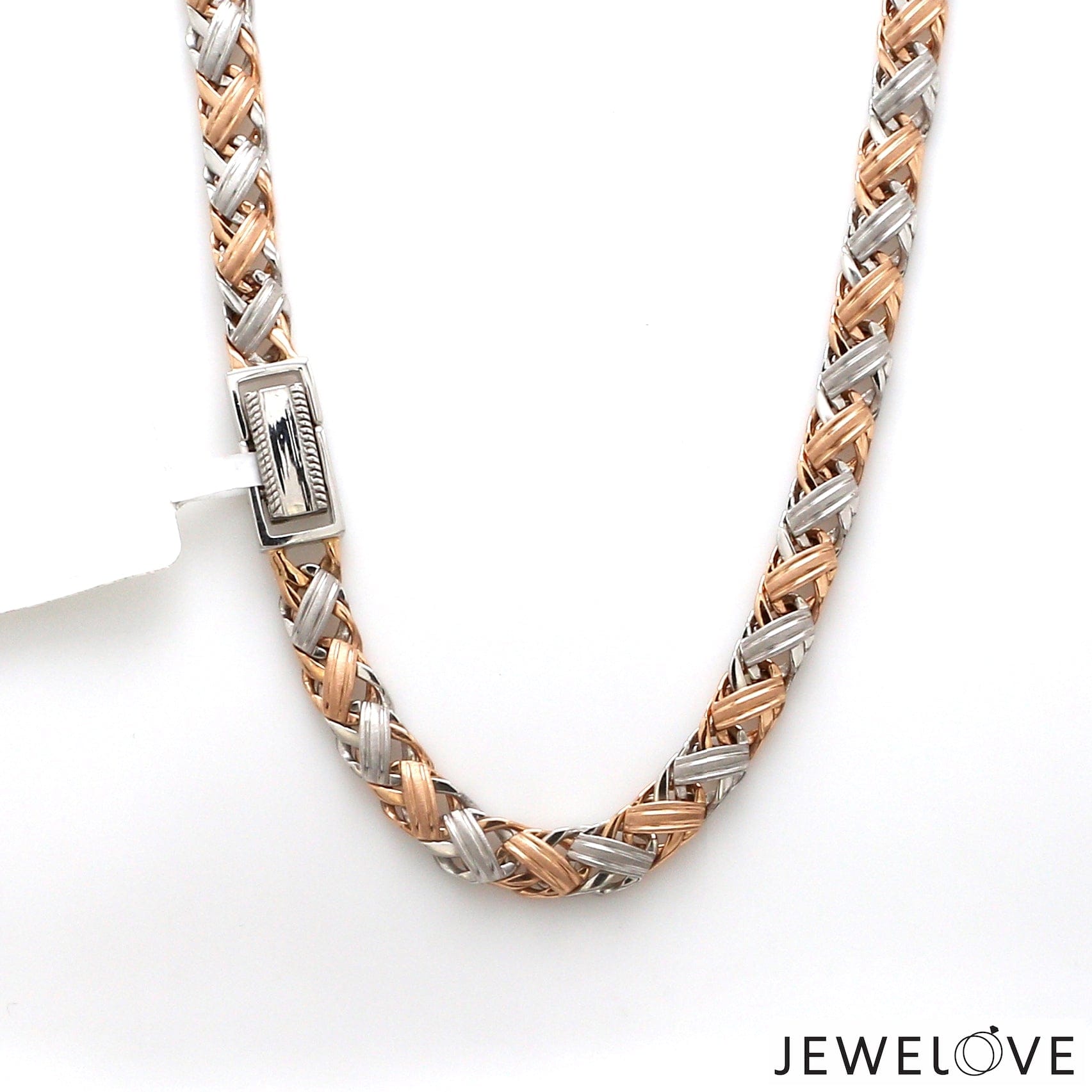 Jewelove™ Chains Men of Platinum | 6mm Platinum Rose Gold Chain for Men JL PT CH 1408