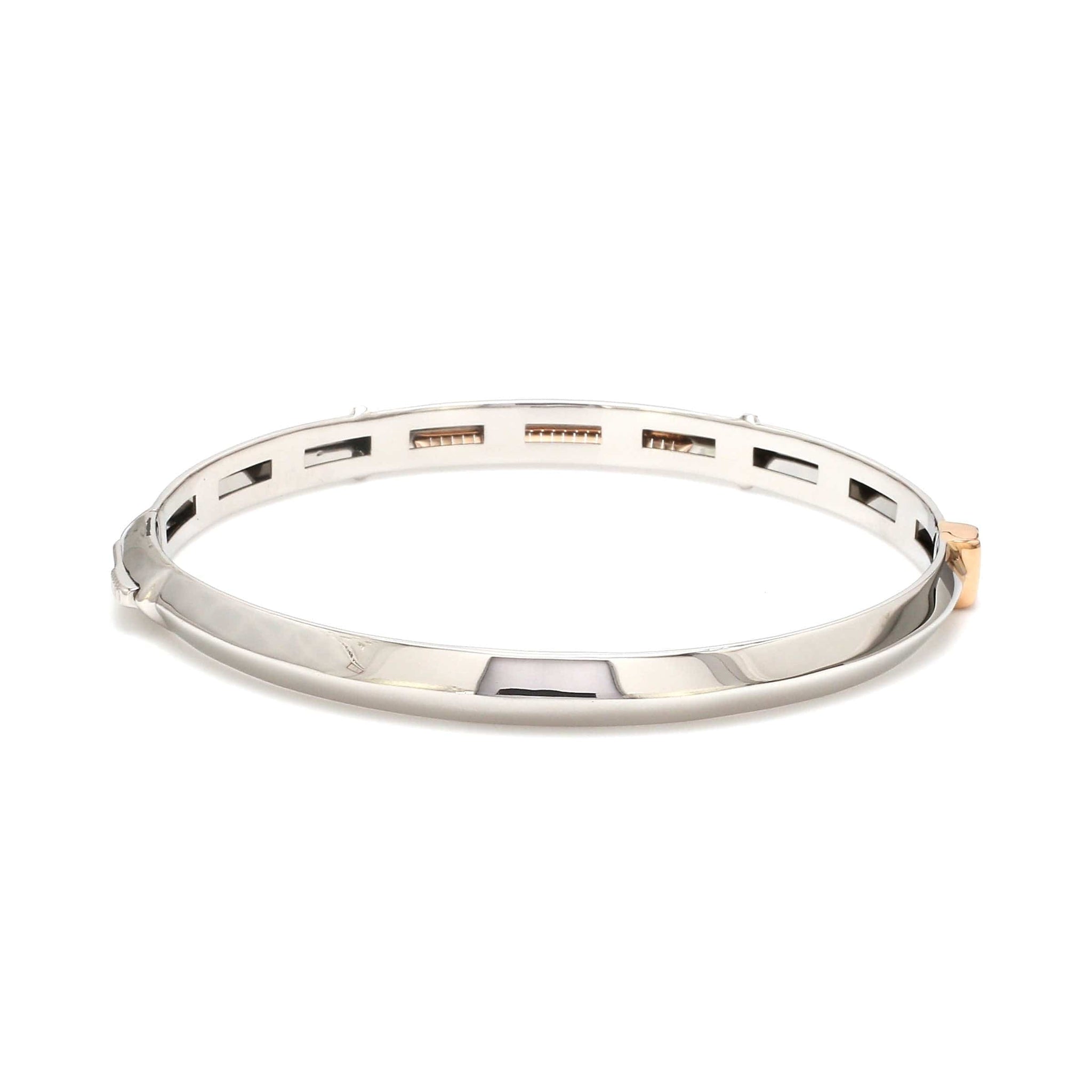 Jewelove™ Bangles & Bracelets Men of Platinum | 6mm Rose Gold with Bracelet for Men JL PTB MSD 109