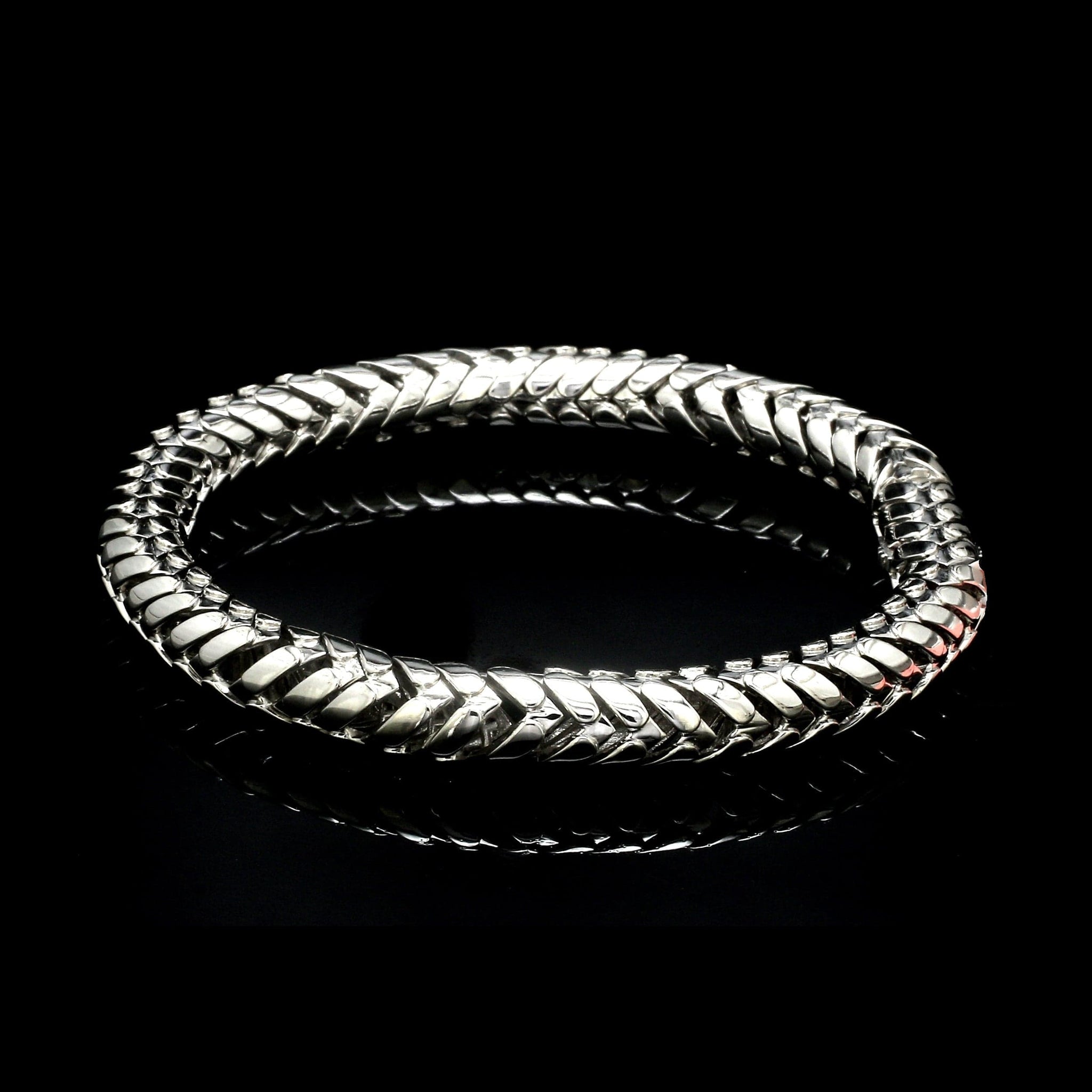 Jewelove™ Bangles & Bracelets Men of Platinum |  7.75mm Heavy Bracelet for Men JL PTB 1306