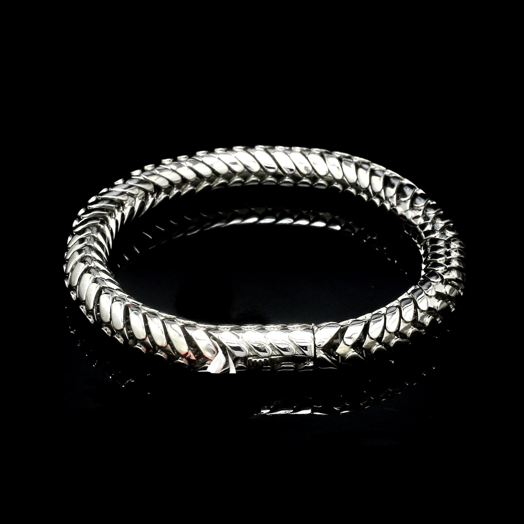 Jewelove™ Bangles & Bracelets Men of Platinum |  7.75mm Heavy Bracelet for Men JL PTB 1306