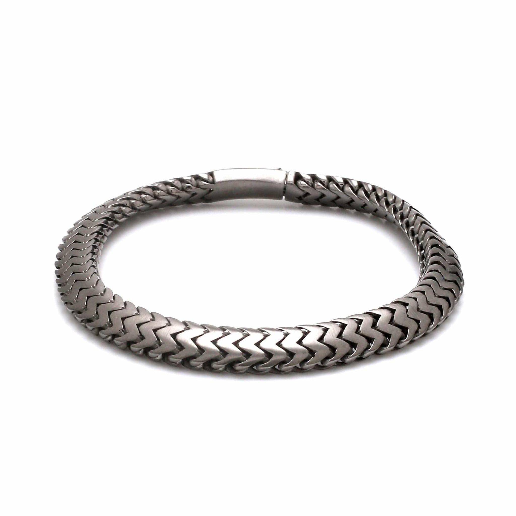 Jewelove™ Bangles & Bracelets Men of Platinum | Black Bracelet with Matte Finish for Men JL PTB 1320