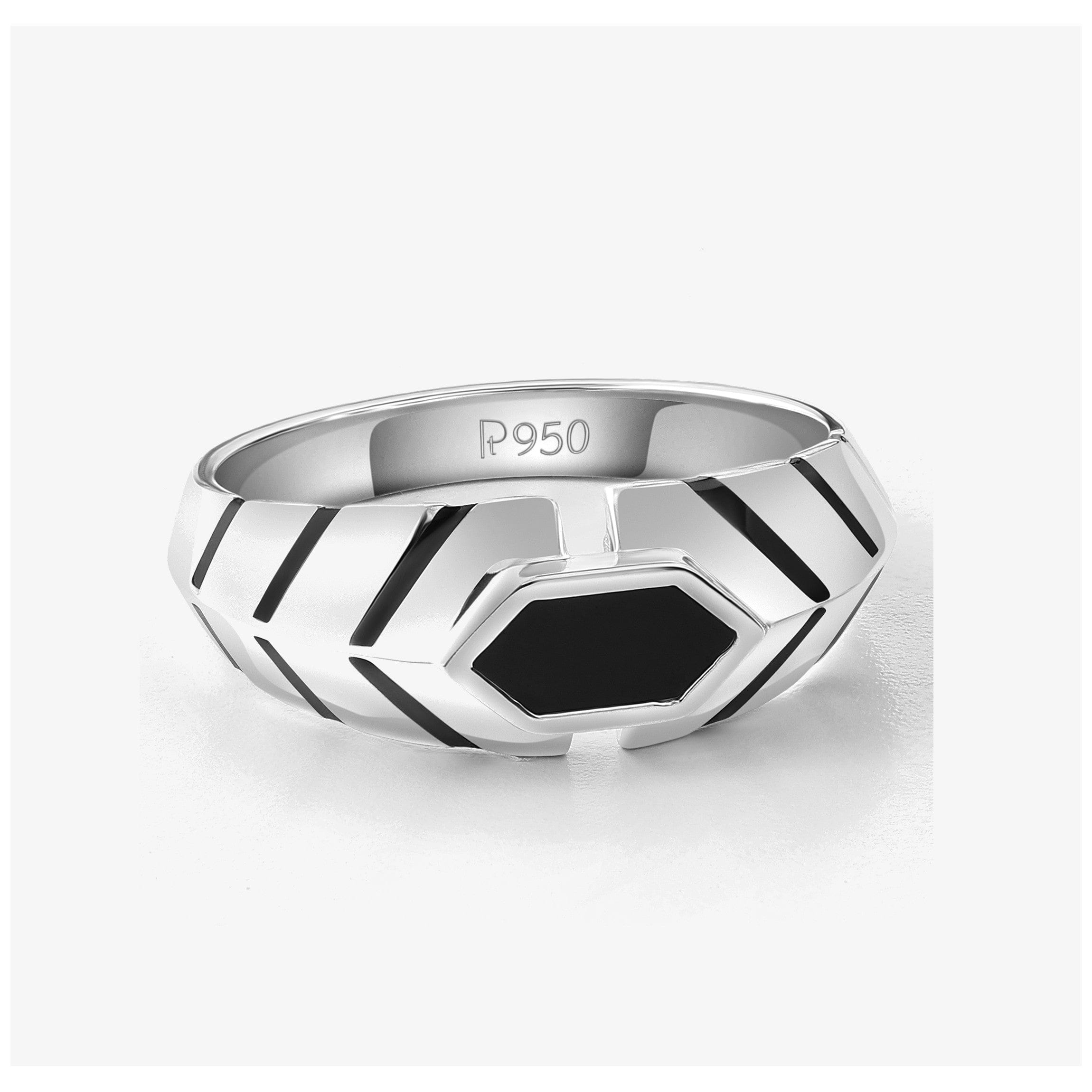 The Black Panther- Tungsten Black Sapphire Diamond Men's Wedding Ring |  Madera Bands